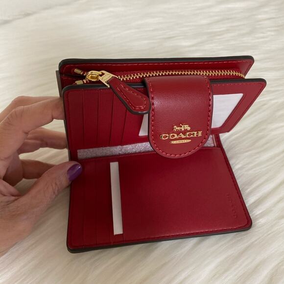 New Coach Corner Zip Wallet Signature Canvas - Picture 4 of 5